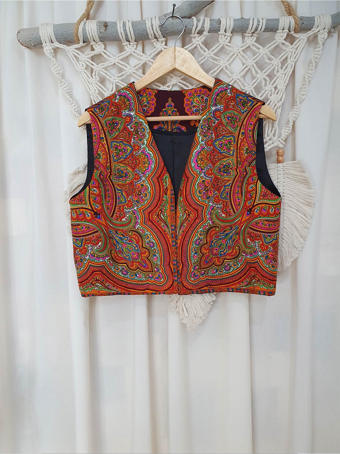 جلیقه ترکمن پشم _ کد: 804